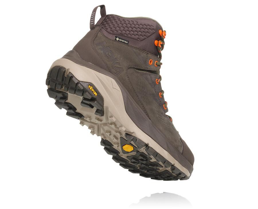 Hiking Boots Mens - Hoka One One Kaha GORE-TEX - Brown - MTWRJNY-17